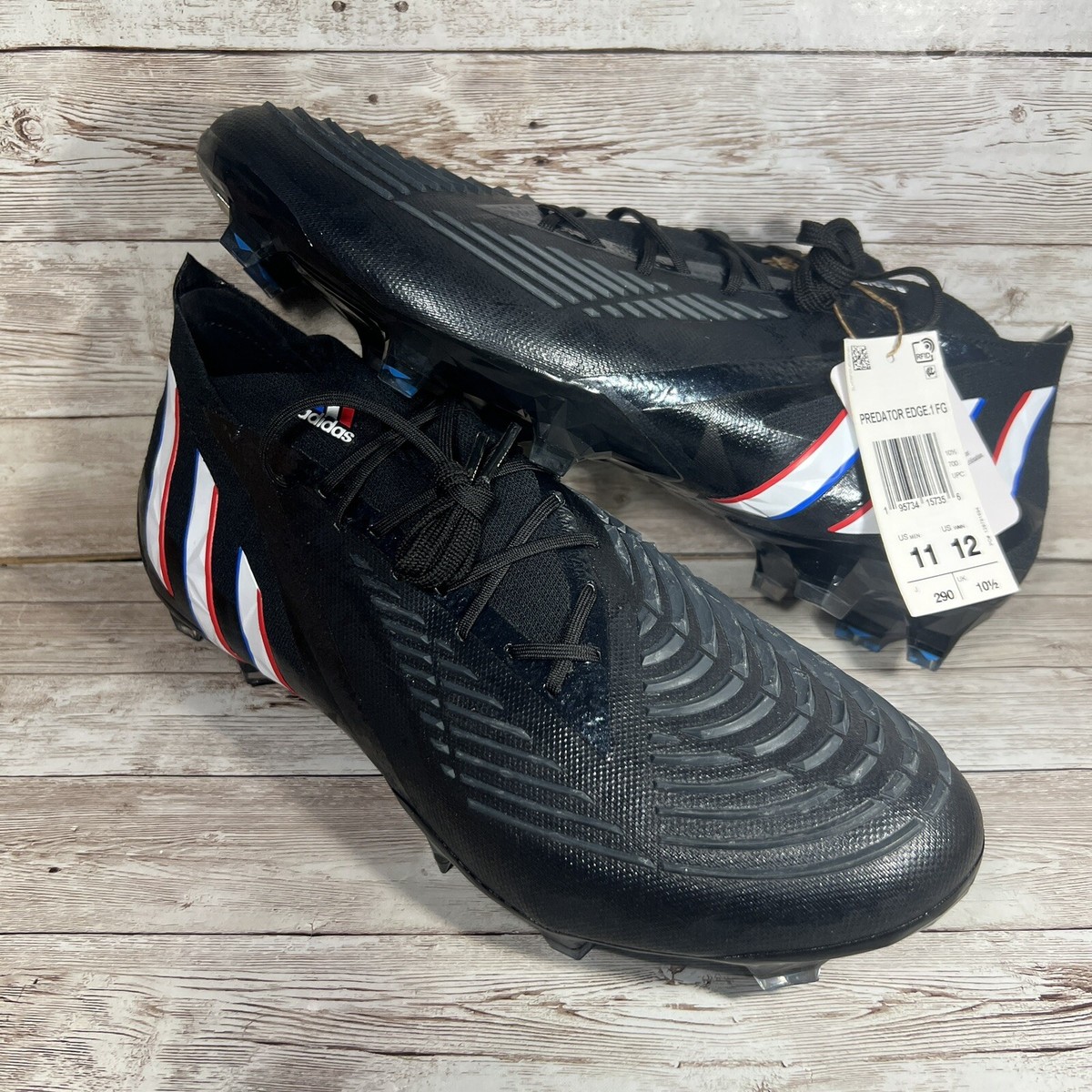 Adidas Predator Edge.1 FG Soccer Cleats Black Red Blue HO2935 Men\'s Sizes PREDATOR EDGE.1 FG - SoccerWorld - SoccerWorld main image 2