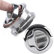 2XMarine 2 Inch Flush Pull  for Boat Stainless Steel Non Locking Lift Slam Latch