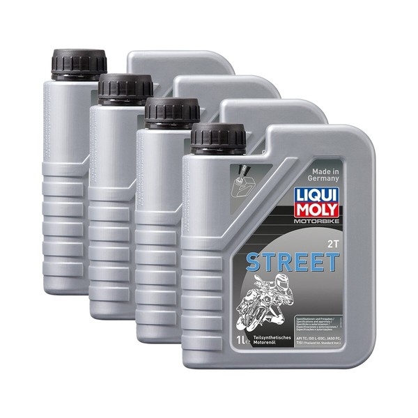 Liqui Moly 4X 1504 Motorbike 2T Teilsynthetisch Scooter Street Roller MotoröL 1-image