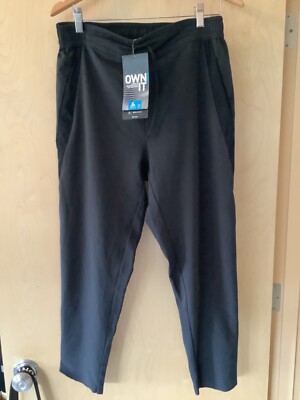 Odlo Zaha Hadid black athletic pants tapered leg joggers size SMALL NWT NEW