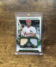 2021 Topps Tribute Albert Pujols Game-Used Dual Relics Green #DR-AP (16/99)