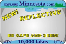 Minnesota Reflective ATV UTV License Plates - 2025 Hot Seller!   ~ THICK METAL~