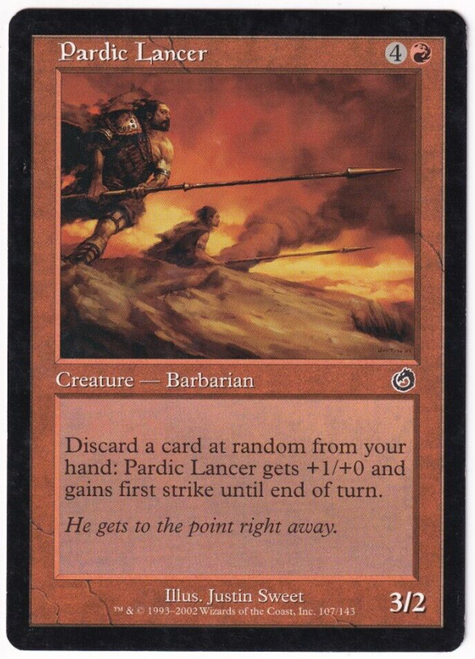 Pardic Lancer Torment #107 Magic The Gathering 2002 MTG Single