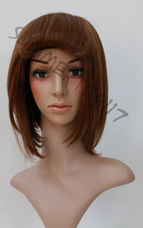 Anime K-On Yui Hirasawa Short Brown Cosplay Wig