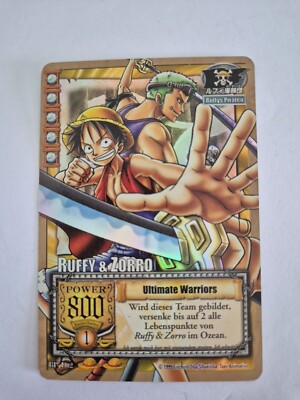 One Piece TCG 1999 Ruffy & Zorro ''Ultimate Warriors'' BP-T02 Holo