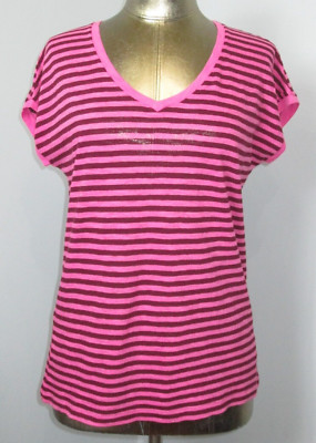 T-shirt Manches Longues Joe Fresh - Imprimé Animal Violet/rose Profond - Taille L, Neuf Avec étiquettes
