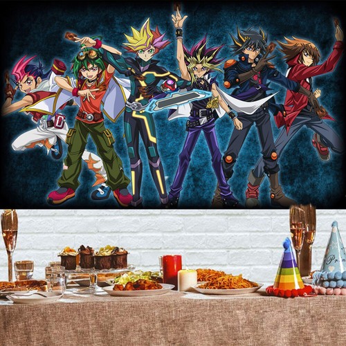 YuGiOh! Party Supplies Birthday Backdrop Banner Poster Vinyl 5x3ft Birthday Gift - Picture 3 of 6