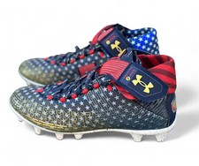 Under Armour Spotlight Lux USA Flag 3025740-100 Men's Football Cleats - Size 9