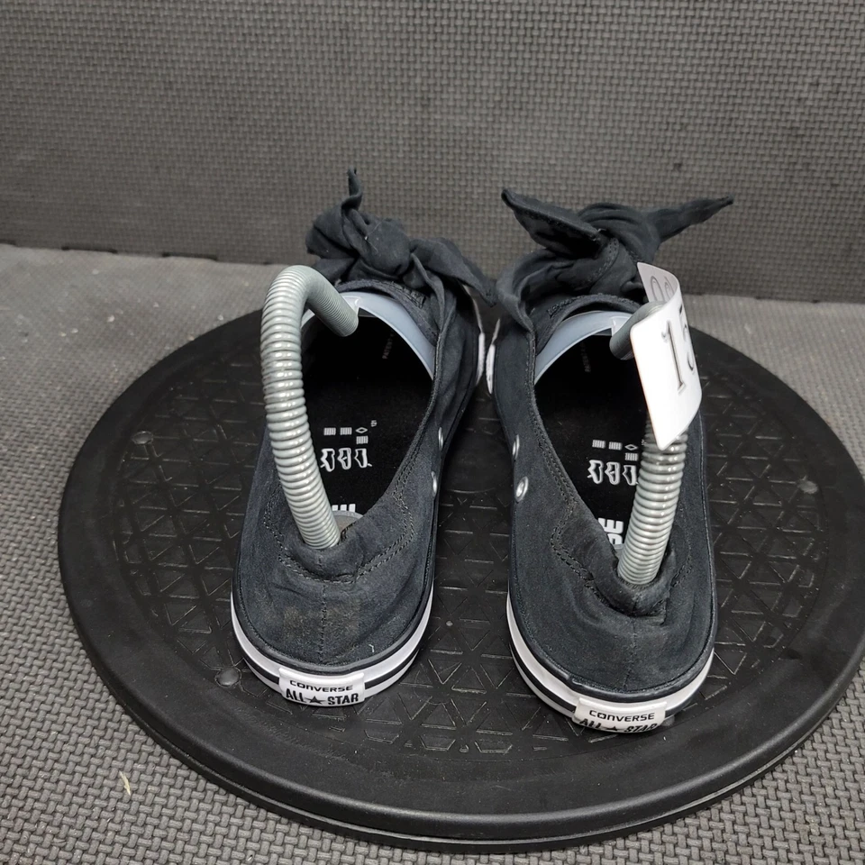 Zapatos planos Converse con nudo con lazo para mujer talla 5 negros de lona sin cordones Foto 4 de 4