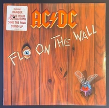 AC/DC Fly On The Wall SEALED ORIG 1985 US VINYL LP Atlantic w/HYPE STICKER Hole