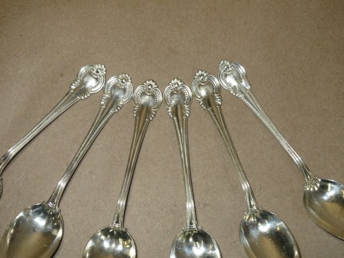 (6) Matching 5 3/8" Sterling Teaspoons 'IRENE' Pattern, INTERNATIONAL SILVER CO - Bild 4 von 8