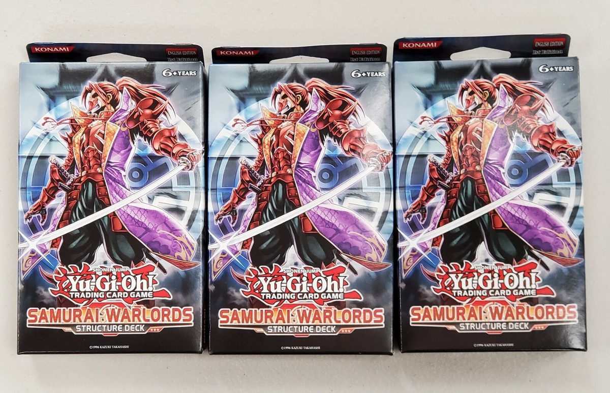 遊戯王　六武衆　米版ストラク　未開封3点セット SAMURAI WARLORDS 遊戯王 六武衆 米版ストラク 未開封3点セット SAMURAI WARLORDS