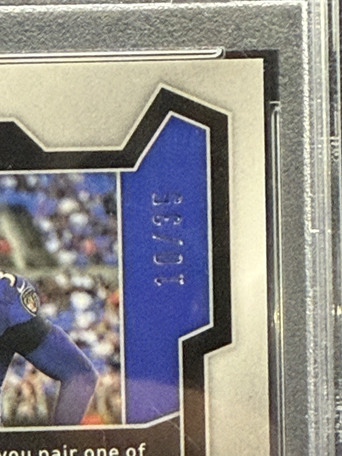 Panini 2023 Prizm Odell Beckham Jr Ravens Red Shimmer Auto /35 #25 PSA 9 view 3
