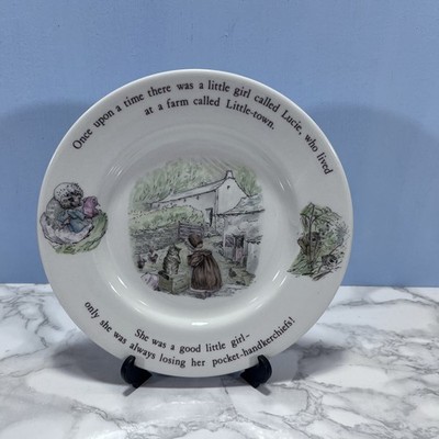 Vintage - Wedgwood - Beatrix Potter Mrs Tiggy-Winkle - Lucie - Tee-/Beilagenteller