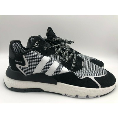 adidas Men s Nite Jogger Casual Shoes Black/White FV3854 Size 10.5 