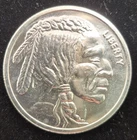 1 Troy oz Indian Buffalo .999 Fine Silver Round CA Crown Mint (#153)