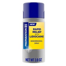 Hemorrhoid Spray with Lidocaine for Itching and Pain Relief 3.8 Oz