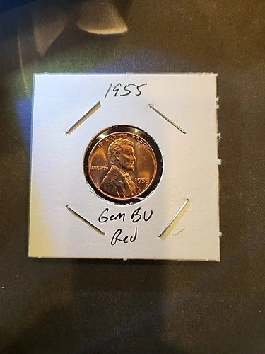1955 Lincoln Wheat Cent Gem BU Red