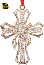 Cross Christmas Ornaments Religious Nativity Ornaments for Christmas Tree Decora