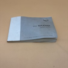2002 Nissan Maxima Owners Manual Free Shipping