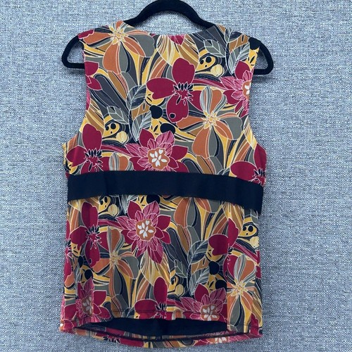 Vintage 90er Bluse L transparent dunkel geblümt dunkel romantisch Empire Taille Y2k - Bild 8 von 11