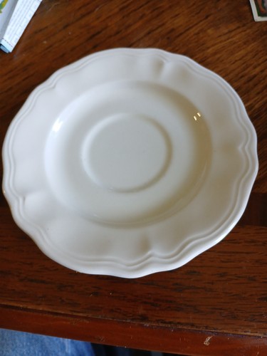 White Federalist Ironstone #4238 Saucer, Japan