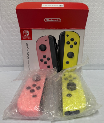 Neon Pink And Yellow Joy Con And Yellow Joycons Yellow Joy Neon