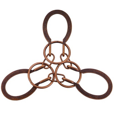 Brain Teaser Puzzles - Metal Horseshoe Cast 3PCS (Copper), Triple 