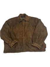Vintage Columbia Sportswear Genuine Leather Jacket Brown Men  s Size XL C