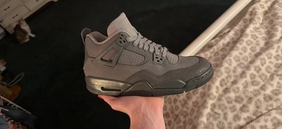 Jordan Air Jordan 4 Retro Cool Grey Men's Suede Athletic Sneakers Gray