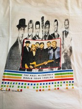 RARE VINTAGE Paul McCartney Shirt Adult XL World Tour White 1989-1990 Brockum