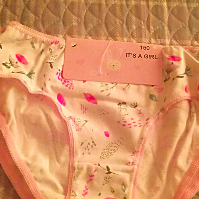 Girls Brief Underwear Size 150 White Pink Green Floral Pattern 1 Pack MPN 832
