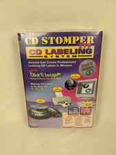 New Sealed CD Stomper Pro CD Labeling System Label Maker Apply Print Design Kit