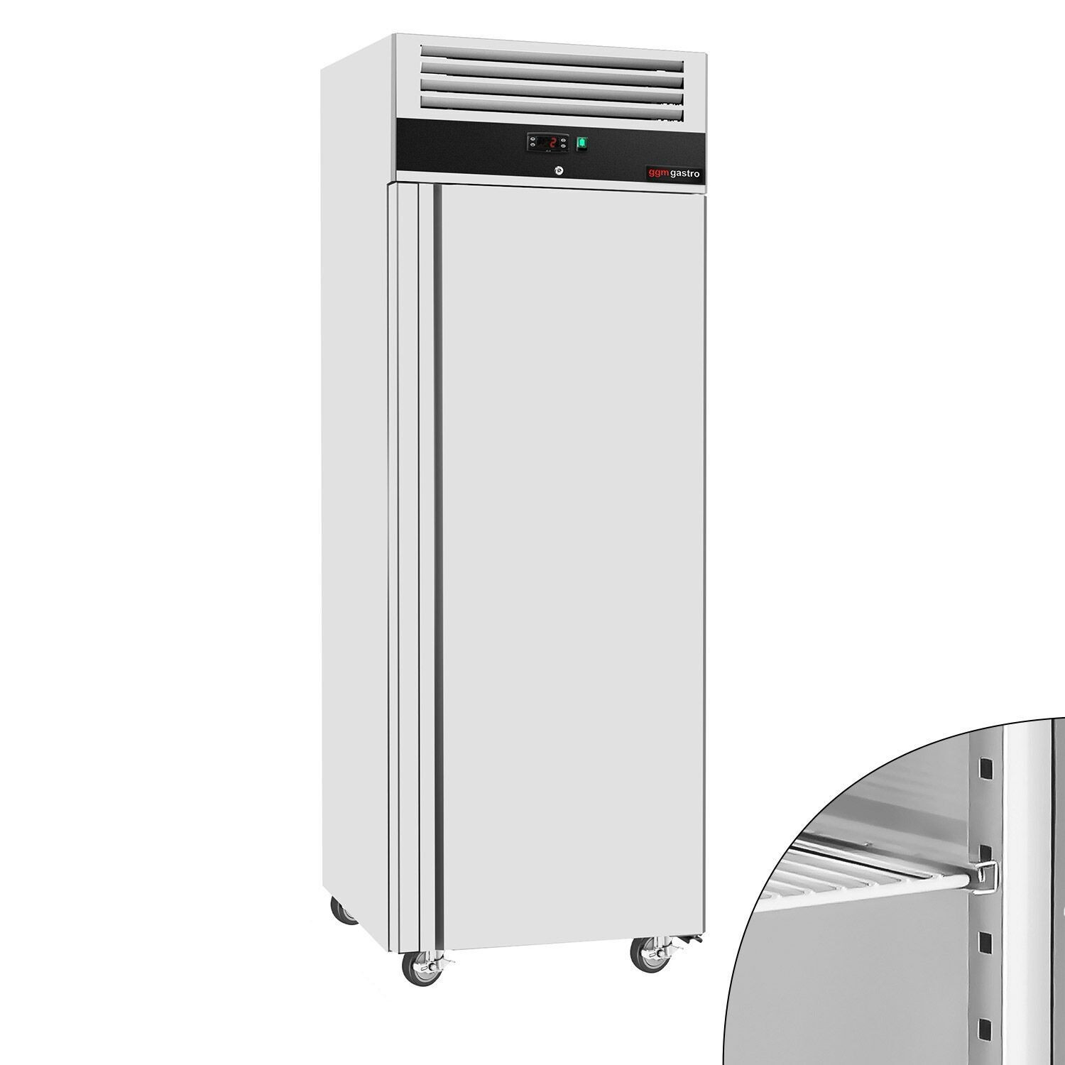 GGM Gastro Tiefkühlschrank Edelstahl ECO - 400 Liter - mit 1 Tür