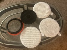 Oreck Orbiter Scrub Brush # 237-047 Disc 3 Bonnets With Attachment EUC LOT