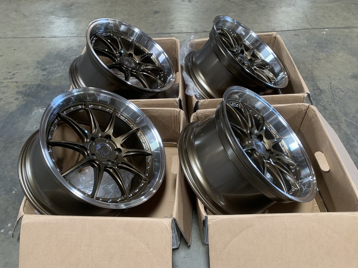 19x9.5 +30 | AodHan DS07 5x114.3 Bronze w/Machined Lip Wheels