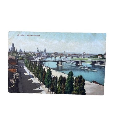 Postkarte AK Dresden Stadtansicht Ungelaufen Elbe Ansichtskarte