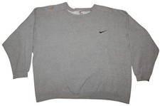 Vintage Nike White Tag Gray Crew Neck Sweatshirt Men's XL Made In USA Swoosh
