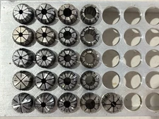 (21) ER 16 Collets assorted sizes in excellent shape