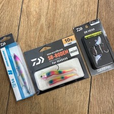 Daiwa minnow, worm, jig head 3-piece set for flatfish, sea bass, and light
