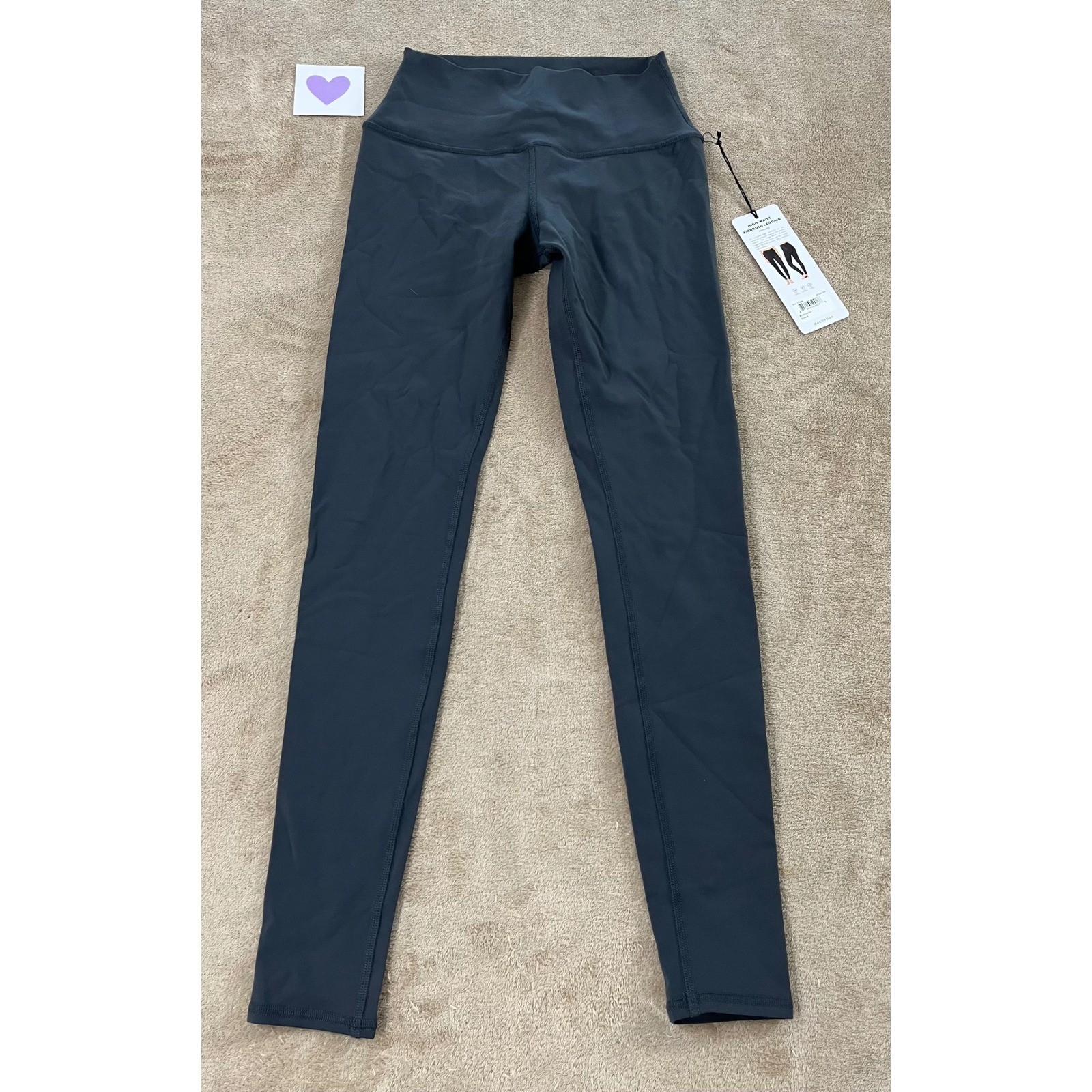 ALO Yoga High-Waist Airbrush Leggings Women's Size Small Gray NEW