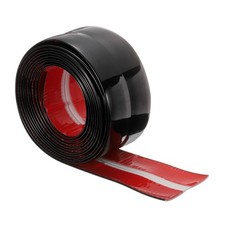 Wall Corner Protector Molding Trim 2.4" 10 ft Flexible Caulk Strip, Black