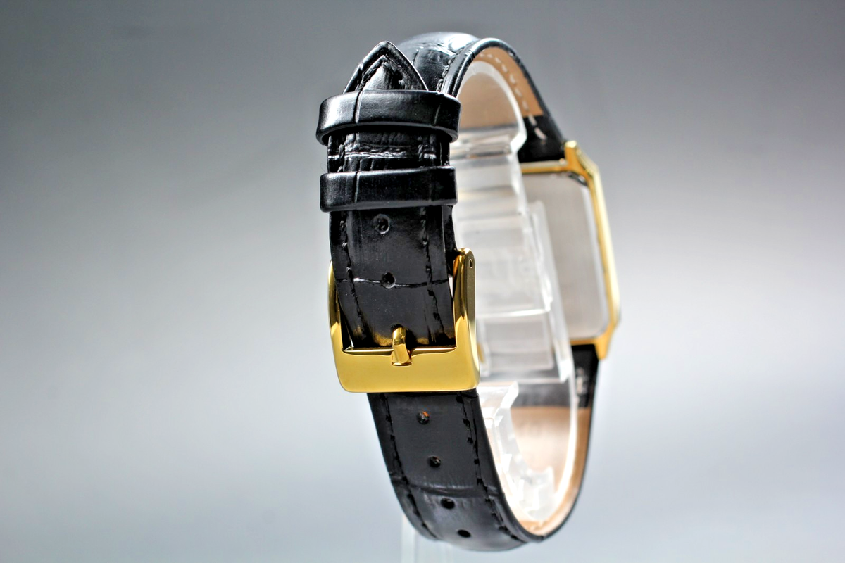 MINT New Old Stock] SEIKO SPIRIT 7N01-5180 Tank Gold Square Quartz 