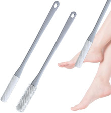 Toe Gap Cleaning Brush Long Handle, Silicone Exfoliating Toes Scrubber Cleane...
