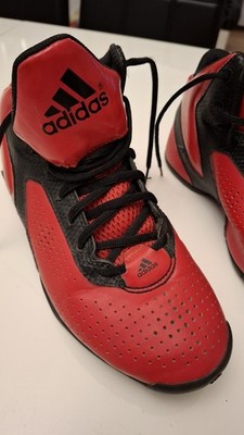 adidas Unisex Kinder Basketball Sneaker Mid Top rot/schwarz US 6,5 S85010