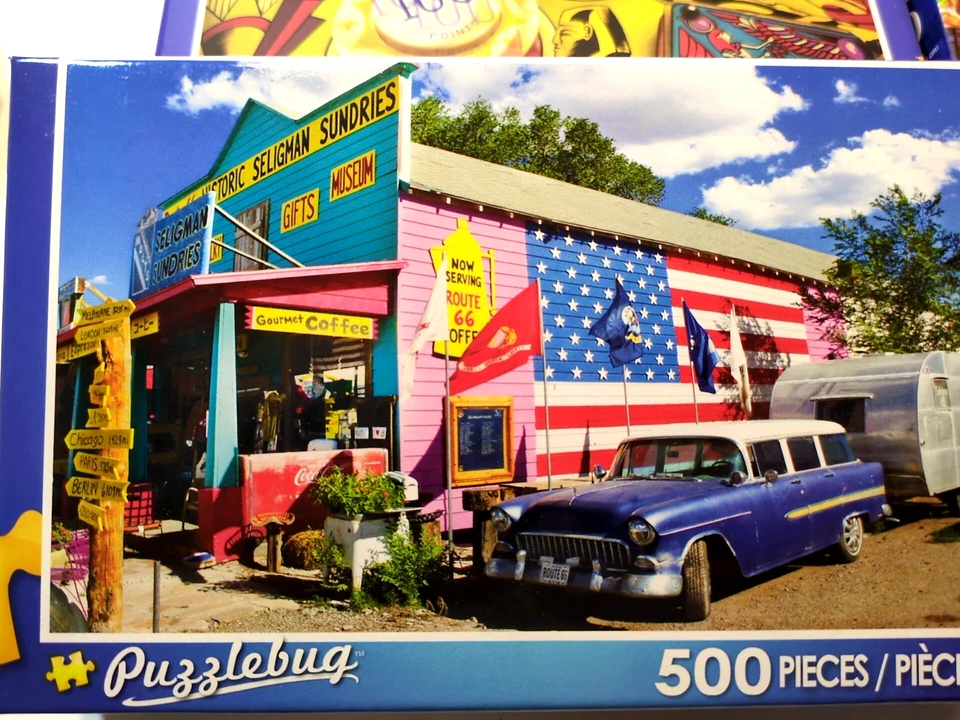 Puzzlebug/CraZArt  Puzzles 500  pieces lot of 9   Grp #6 - Image 2 of 4