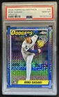 2025 Topps Update Roki Sasaki Silver Pack 1990 Chrome RC #U90C-40 Dodgers PSA 10