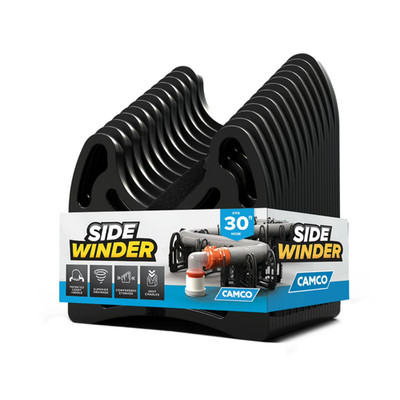 Camco Sidewinder 30-Foot RV Sewer Hose Support - Black, Plastic (43061)
