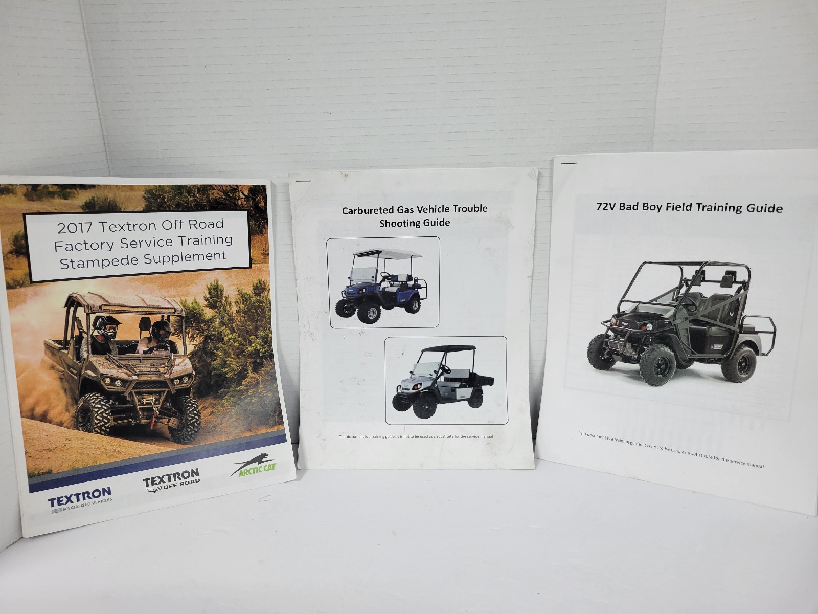 Lot of 3 Off-Road training Guide & Trouble Shooting Guide *READ*