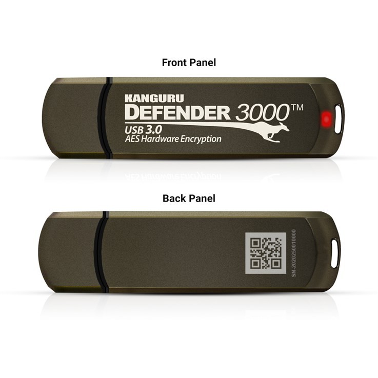 iStorage Kanguru Defender3000 FIPS 140-2 Certified Level 3 SuperSpeed USB 3.0 Se - Image 2